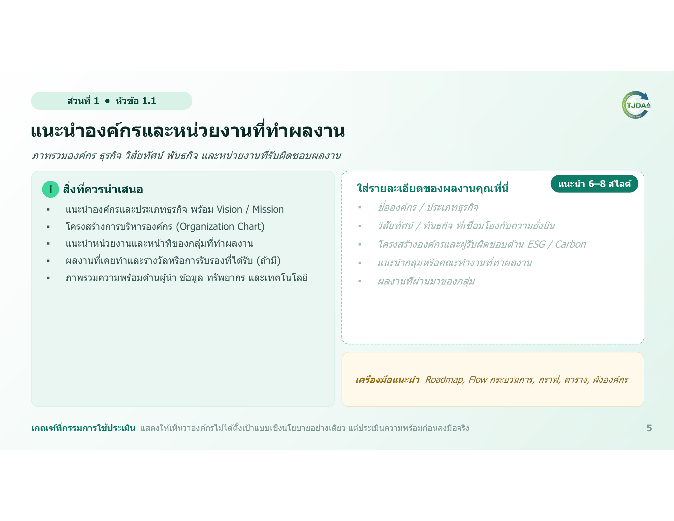 เอกสารภาพรวมTJDA 2027
